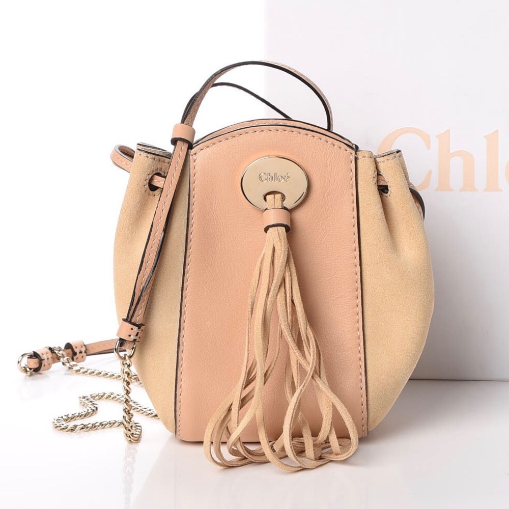 Chloe Suede Calfskin Mini Sac Drawstring NWT AUTH
